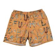 Alfabet Water Short Oranje Limited Edition Supreme , Orange , Heren