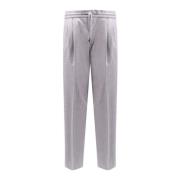 Wollen trekkoordbroek Brunello Cucinelli , Gray , Heren