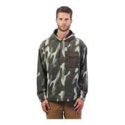 Franse stijl hoodie met camouflageprint Armani Exchange , Green , Here...