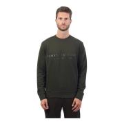 Groene Sweater French Terry Stretch Armani Exchange , Green , Heren