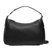 Zwarte Tote Tas met Logo Handvat Armani Exchange , Black , Dames