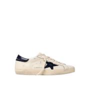 Witte Leren Superstar Sneakers Golden Goose , White , Heren