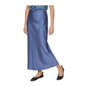 Elegante Ellette Rok voor Dames Vila , Blue , Dames