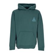 Triple Triangle Hoodie Pine Lange Mouw HUF , Green , Heren