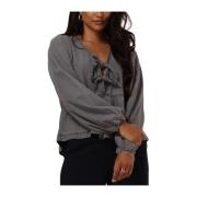 Grijze Esmee D Blouse Neo Noir , Gray , Dames