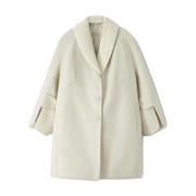 Stijlvolle Jas voor Modieuze Look Ermanno Scervino , Beige , Dames