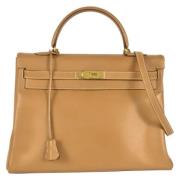 Pre-owned Leather handbags Hermès Vintage , Brown , Dames