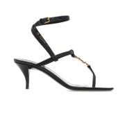 Stijlvolle Sandalen voor Zomerse Dagen Saint Laurent , Black , Dames