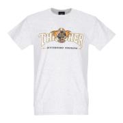 Logo T-shirt asgrijs heren Thrasher , Gray , Heren