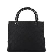 Pre-owned Canvas handbags Gucci Vintage , Black , Dames