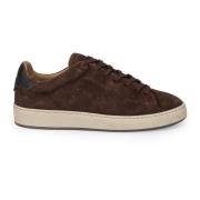 Vintage Stijl Bruine Sneakers Hogan , Brown , Heren