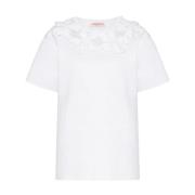 Casual Logo Print T-Shirt Valentino Garavani , White , Dames