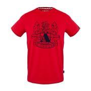 Katoenen T-shirt Aquascutum , Red , Heren