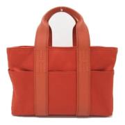 Pre-owned Leather handbags Hermès Vintage , Orange , Dames