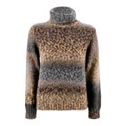 Fantasie Jumper met Hoge Hals Kangra , Multicolor , Dames