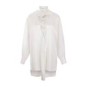 Stijlvolle Shirt met Uniek Design Ermanno Scervino , White , Dames