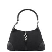 Pre-owned Leather handbags Gucci Vintage , Black , Dames