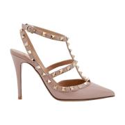 Iconische Stud Slingback Valentino Garavani , Beige , Dames