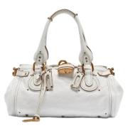 Pre-owned Leather handbags Chloé Pre-owned , White , Dames