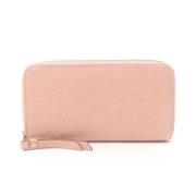 Pre-owned Leather wallets Louis Vuitton Vintage , Pink , Dames