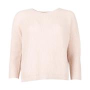 Ivory Mohair Crewneck Sweater Corncob Stitch Max Mara Weekend , Beige ...