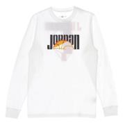 Sport DNA Lange Mouw Crew T-shirt Jordan , White , Heren