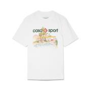 Poolside T-shirt Casablanca , White , Heren