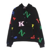 Retro Logo Hoodie Zwart Multi Karl Kani , Black , Heren