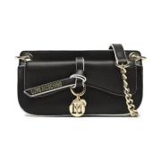 Zwarte Crossbody Tas Love Jc4028Pp1Glc0 Moschino , Black , Dames