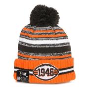 Cleveland Browns Pom Pom Beanie Hat New Era , Multicolor , Heren