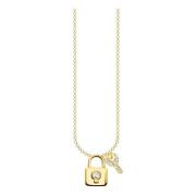 Ketting Slot met Sleutel goud Thomas Sabo , Yellow , Dames