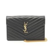 Pre-owned Leather crossbody-bags Yves Saint Laurent Vintage , Black , ...