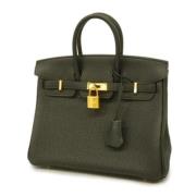 Pre-owned Leather handbags Hermès Vintage , Black , Dames