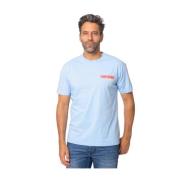 Blauwe Portofino Addicted T-shirt MC2 Saint Barth , Blue , Heren