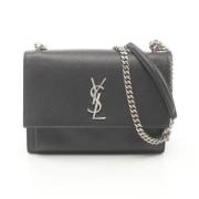 Pre-owned Leather shoulder-bags Yves Saint Laurent Vintage , Black , D...