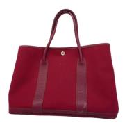 Pre-owned Canvas totes Hermès Vintage , Red , Dames