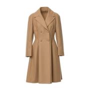 Elegant Double-Breasted Coat Ermanno Scervino , Brown , Dames