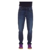 Donkere Regular Denim Jeans PT Torino , Blue , Heren