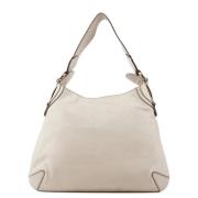 Pre-owned Leather handbags Gucci Vintage , White , Dames