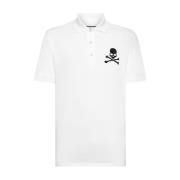 Klassieke Polo Shirt in Diverse Kleuren Philipp Plein , White , Heren