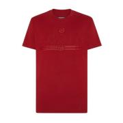 Stoere Grafische Tee Fadcmtk7488Pjy002N13 Philipp Plein , Red , Heren