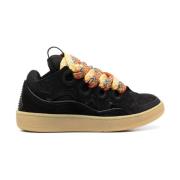 Mode Sneakers in Donkerrood Lanvin , Black , Dames