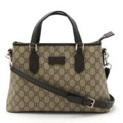 Pre-owned Plastic totes Gucci Vintage , Beige , Dames