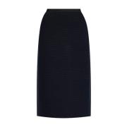 Navy Midi Rok Fabiana Filippi , Black , Dames