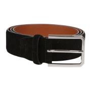 Zwart Riem H40 Santoni , Black , Heren