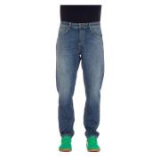 Tapered Fit Denim Jeans PT Torino , Blue , Heren