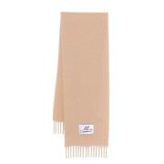 Beige Alpaca Wolmix Gebreide Sjaal Marni , Beige , Dames