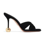 Stijlvolle Muiltjes voor Trendy Vrouwen Aquazzura , Black , Dames