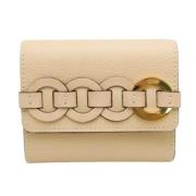 Pre-owned Leather wallets Chloé Pre-owned , Beige , Dames