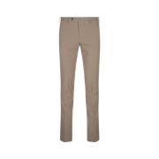 Slim Fit Beige Katoenen Broek PT Torino , Brown , Heren